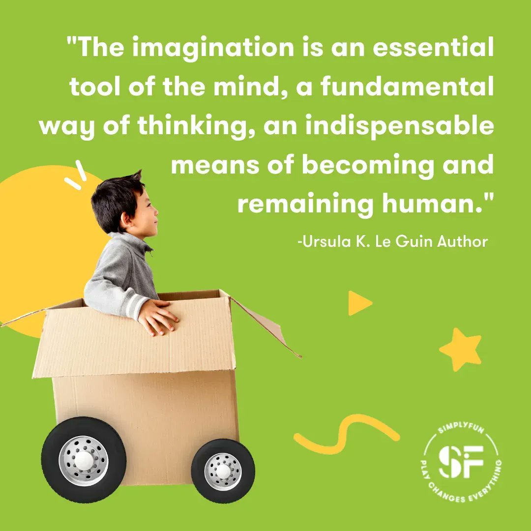 SimplyFun's tweet photo. "The imagination is an essential tool of the mind, a fundamental way of thinking, an indispensable means of becoming and remaining human."

-Ursula K. Le Guin ,Author

#play #simplyfun #simplyfungames #education #games https://t.co/2rjHxOH1hc
