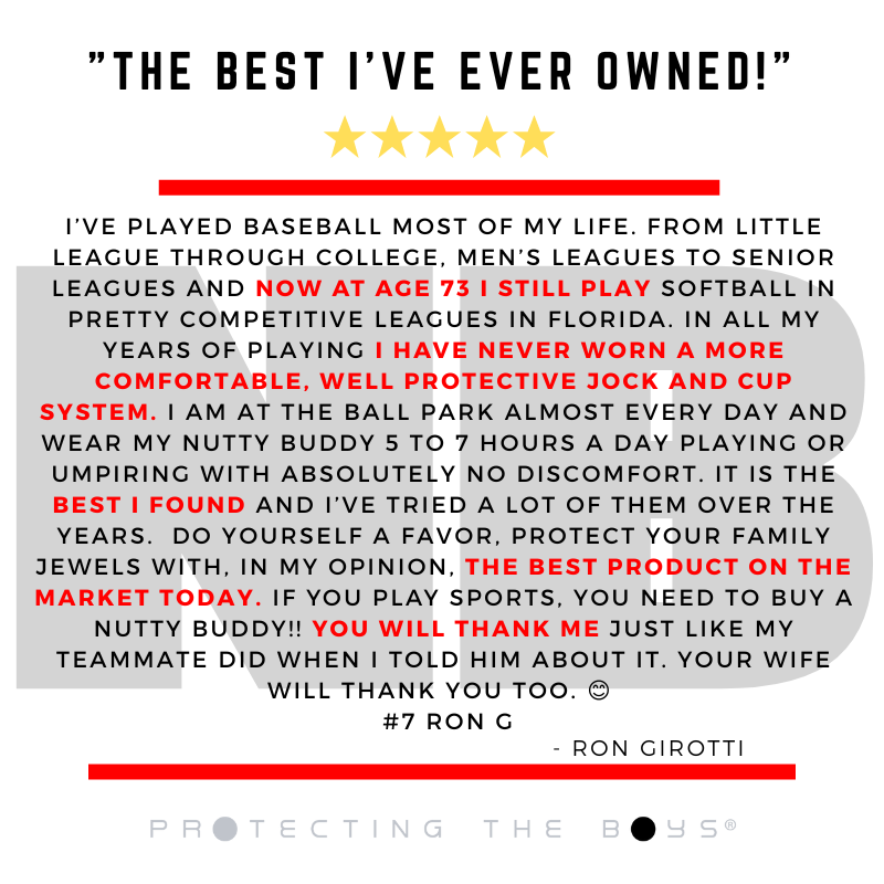 NuttyBuddyCo's tweet photo. Ron G - You are the GOAT! 73years old, still playing competitive ball, and protecting his family jewels.⚾ We Thank You! 💪🏼
#protectingtheboys #bestcup #nuttybuddy #jocks #athletes #cup #5sizes #3piecesystem #protection #protectyourjunk #compressionshorts #allages https://t.co/XO6wrc4A6k
