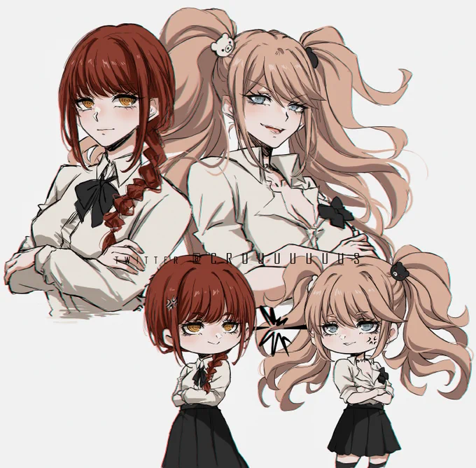 Junko and Makima classmates AU... and of course they hate each other  