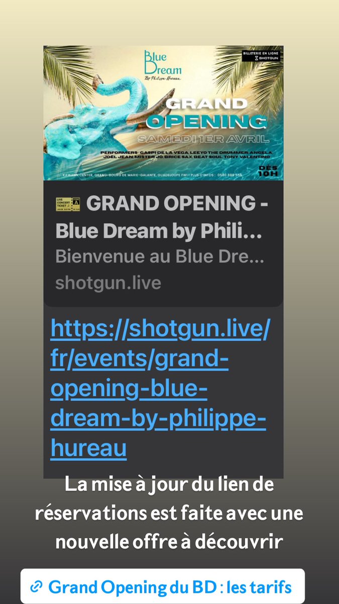 shotgun.live/fr/events/gran… 𝗦𝗮𝗺𝗲𝗱𝗶 𝟭𝗲𝗿 𝗮𝘃𝗿𝗶𝗹 𝗮̀ 𝗠𝗮𝗿𝗶𝗲-𝗚𝗮𝗹𝗮𝗻𝘁𝗲 #𝗶𝗻𝗮𝘂𝗴𝘂𝗿𝗮𝘁𝗶𝗼𝗻 #𝗕𝗹𝘂𝗲𝗗𝗿𝗲𝗮𝗺 💙