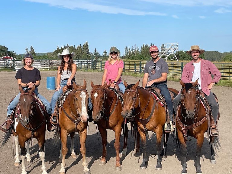 HallmarkRide's tweet photo. Just another day on the McMurray ranch! Who's excited for Episode 3 of #HallmarkRide? Tune in Sunday 9/8c on @hallmarkchannel. https://t.co/xCYpg8Db7Q
