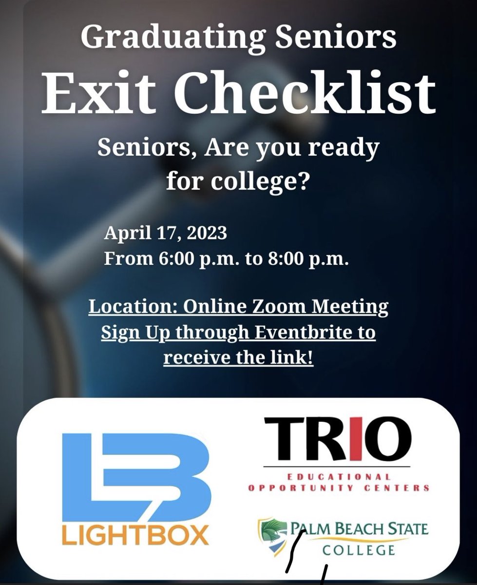 Make sure to sign up at eventbrite.com/e/graduating-s…