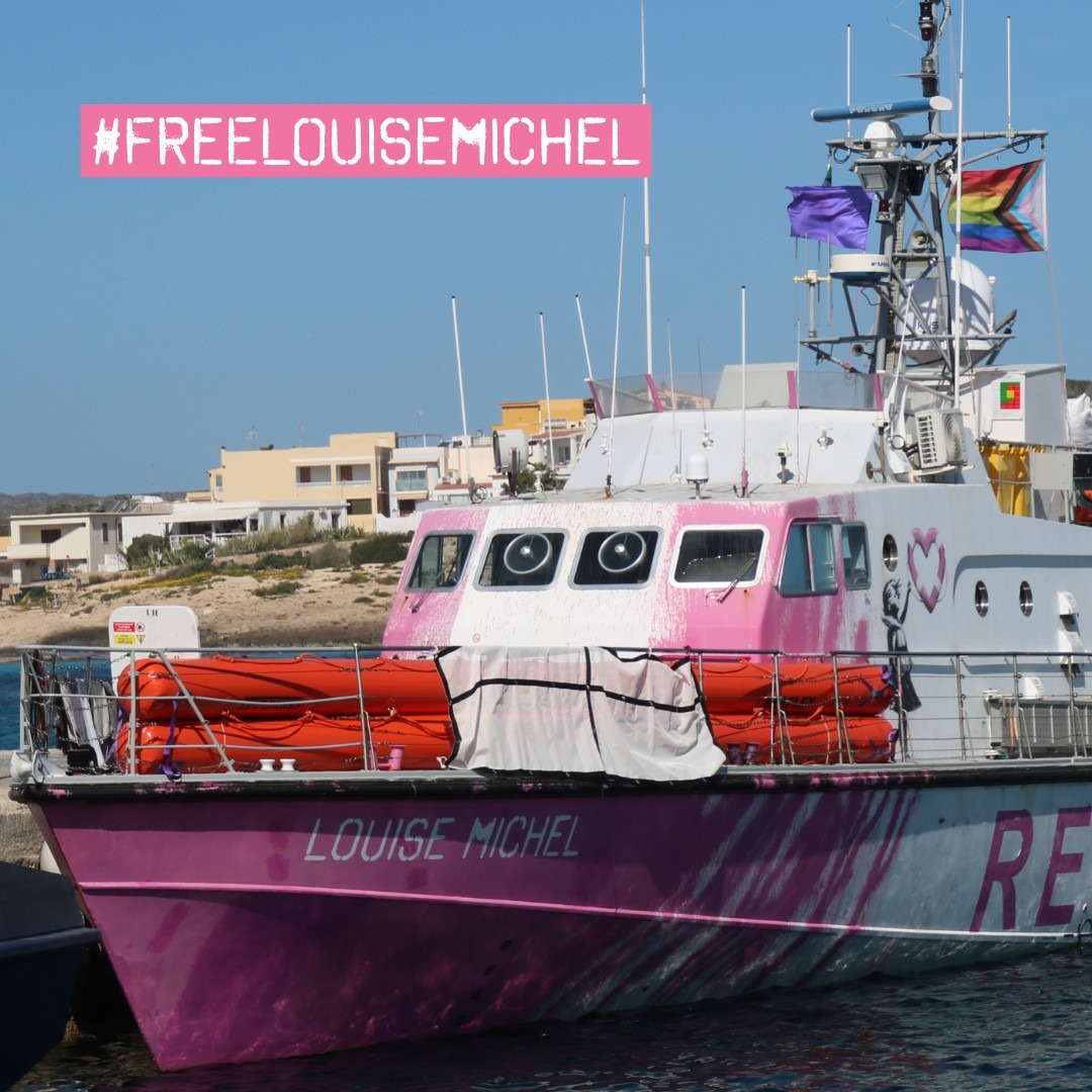 MVLouiseMichel's tweet photo. #FreeLouiseMichel
1/2 The #LouiseMichel is blocked in Port of #Lampedusa. Detained for not ignoring Distress Calls on her way towards a safe port, and, according to Italian authorities, for rescuing too many people. https://t.co/L27L8XCcXB