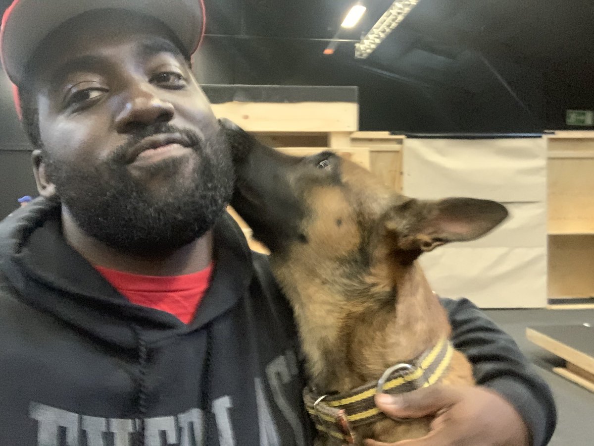 ShamierAnderson's tweet image. A man and his trusted puppy 🤎 @JohnWickMovie