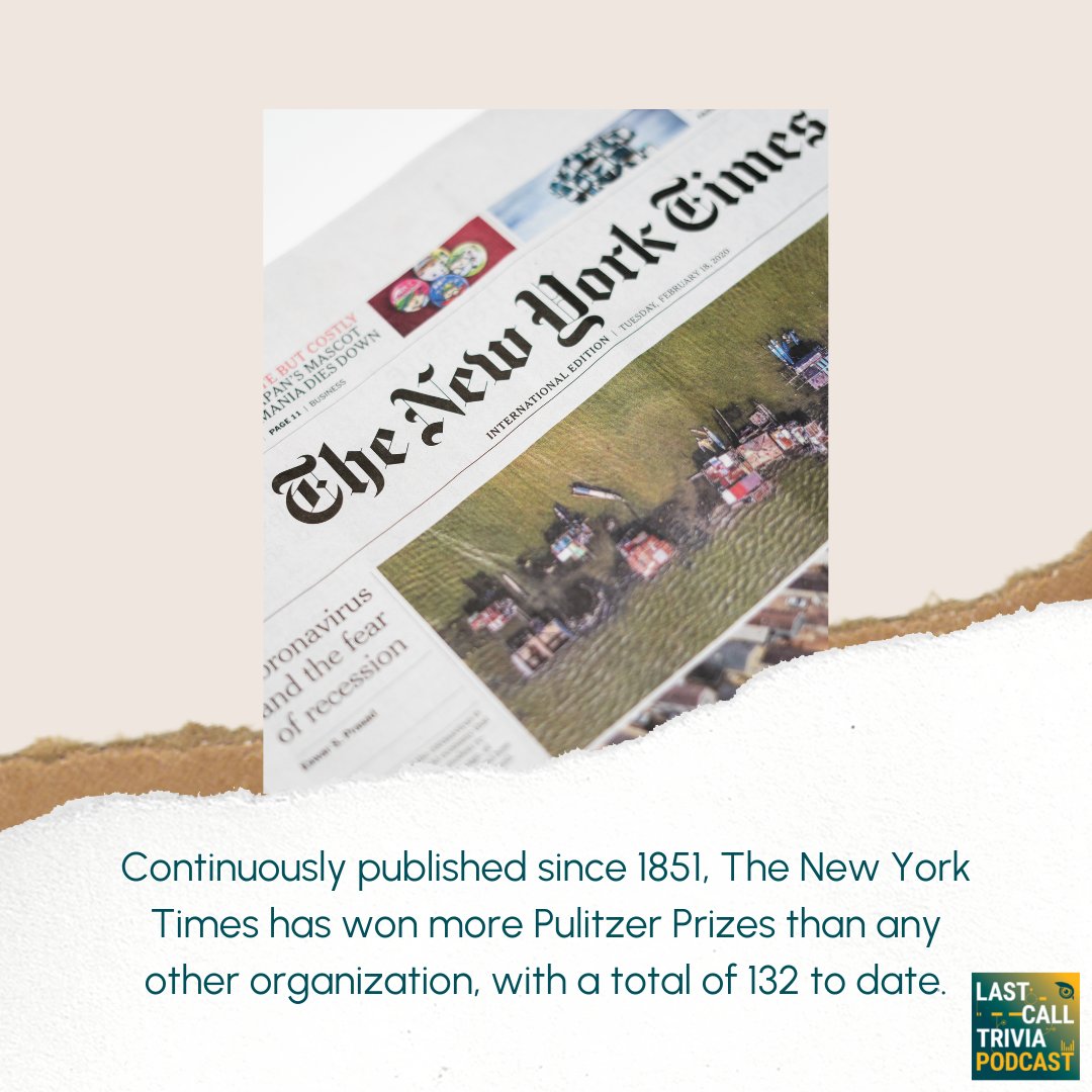 Whether you’re in it for the headlines, the comics, or the classifieds, grab your favorite periodical and join us for a round of “In the Papers” Trivia in this week's podcast episode!

lastcalltriviapodcast.buzzsprout.com

#trivia #newspaper #newspapertrivia #podcast