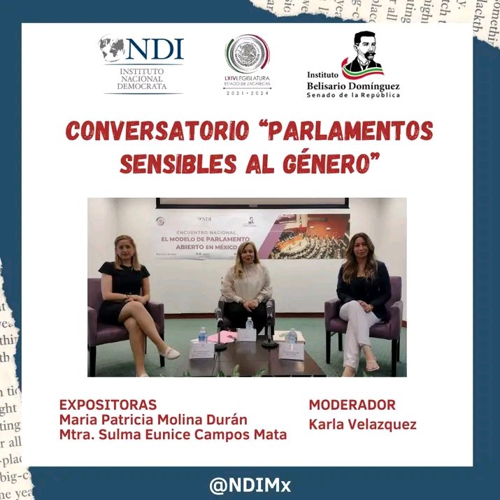 Aprende más sobre la importancia de los Parlamentos Sensibles al Género en el camino hacia la igualdad sustantiva.

#ParlamentoAbierto #ParlamentosSensiblesAlGenero