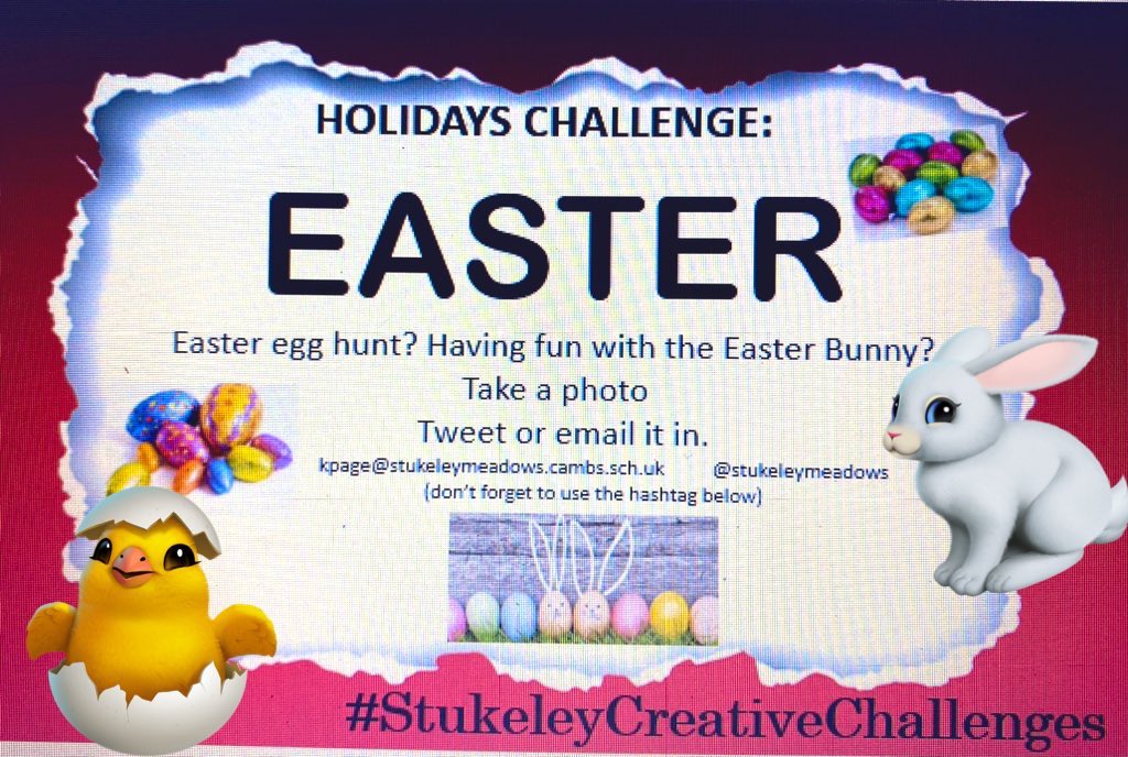 SMeadowsSchool's tweet photo. Easter is coming #stukeleycreativechallenges https://t.co/QjlQeg1NnZ