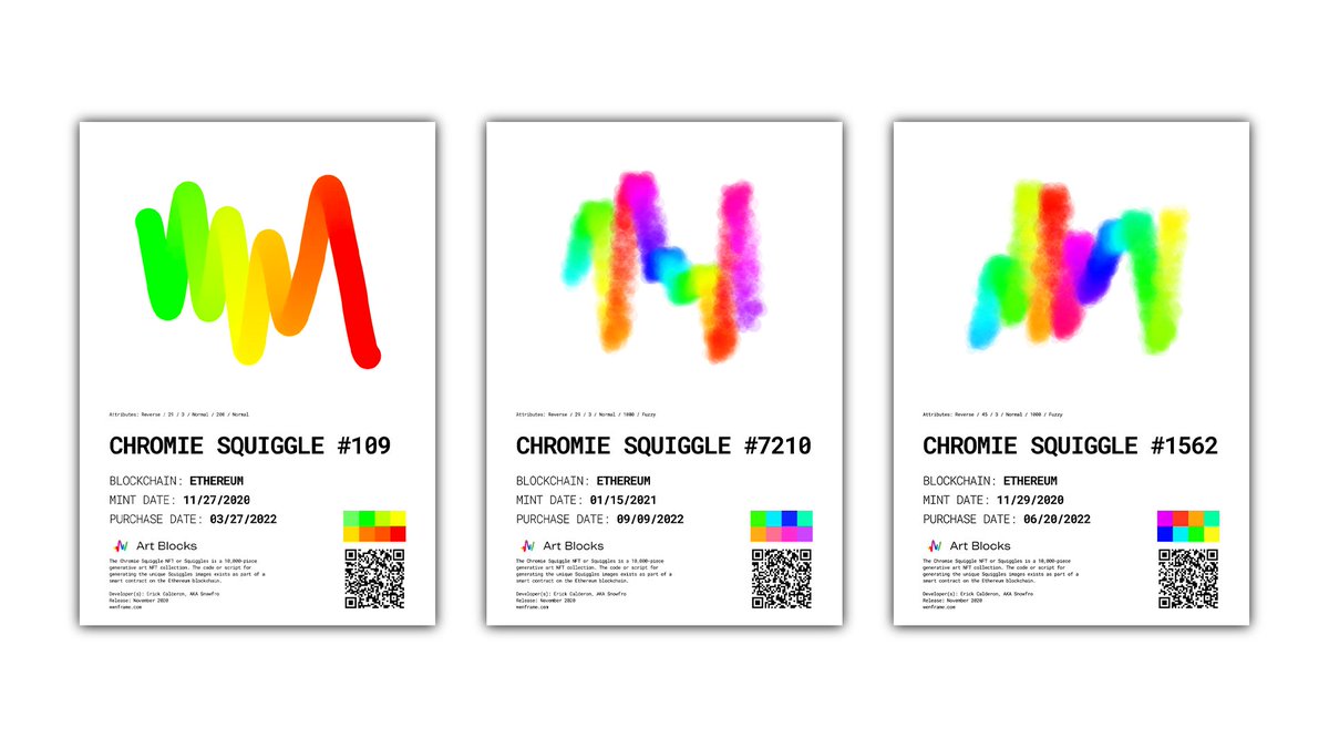 squiggleDAO's tweet image. Congratulations to our 3 winners @BASTIBOII_eth, @trislit, &amp;amp; @0xSters on winning a @wenframe_ETH of your Squiggles!

Enjoy your custom certificate of ownership for your Squiggle.

Hopefully we see these framed IRL soon 👀🖼