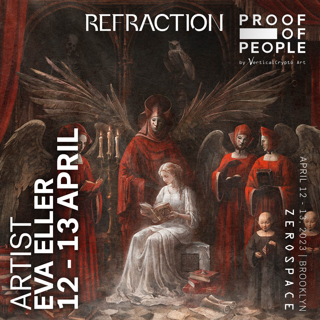 Gm!
"Scientia Potentia Est" will be exhibited at <a href="/prooofofpeople/">proofofpeople</a> in NYC! So excited and grateful! Will attend the event physically as well, come by and say hello!