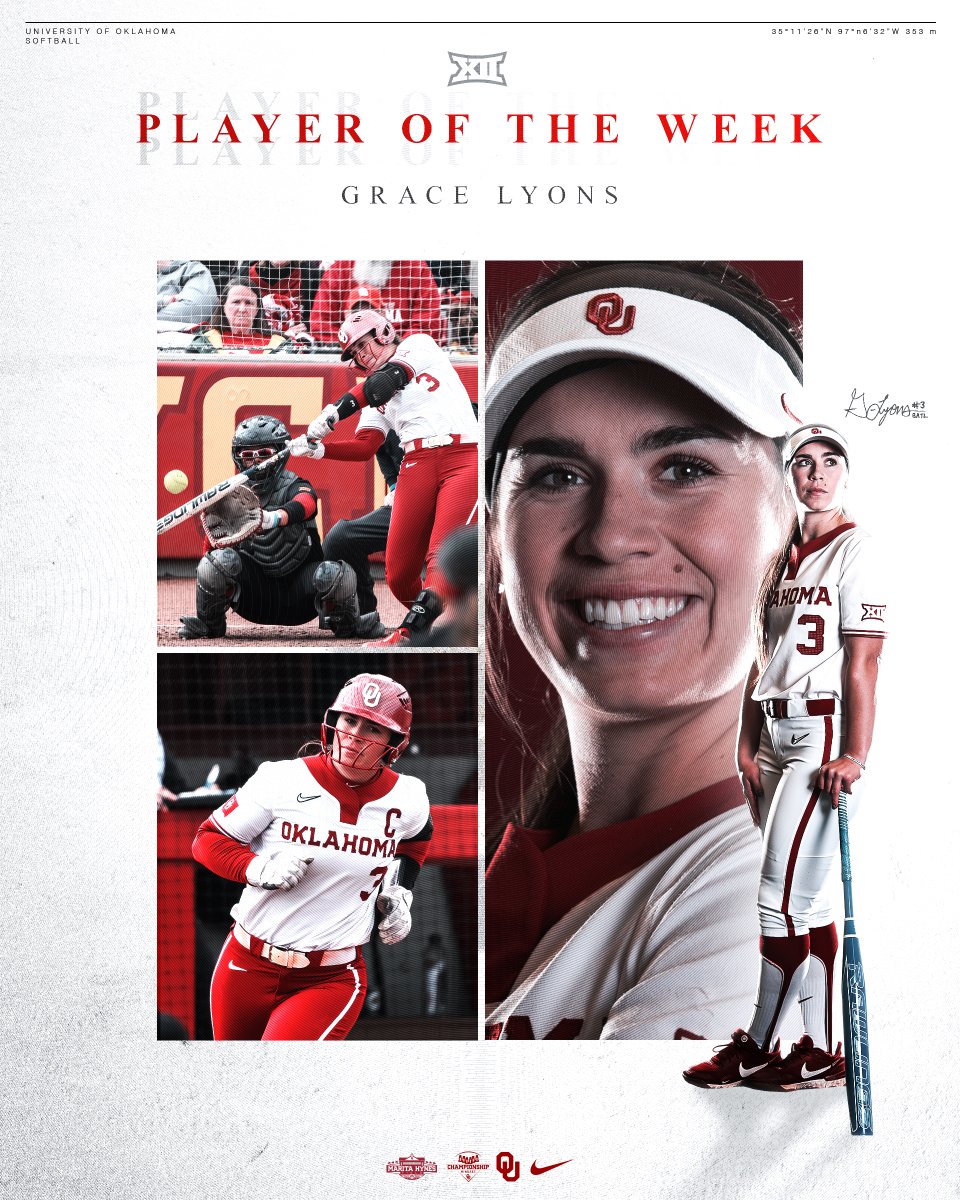 .<a href="/Big12Conference/">Big 12 Conference</a> 𝐏𝐥𝐚𝐲𝐞𝐫 𝐨𝐟 𝐭𝐡𝐞 𝐖𝐞𝐞𝐤 🫡 

» bit.ly/3LUqykU | <a href="/grace_lyons5/">Grace Turk</a>