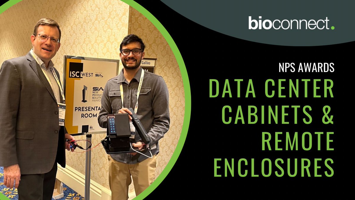 ISC West, we are here! BioConnect CTO, Courtney Gibson and Director of Product Management Sayantan Chatterjee had the pleasure of presenting at the New Product Showcase Awards. Book a meeting with BioConnect at ISC West to explore the latest innovations - bit.ly/40pIY1f