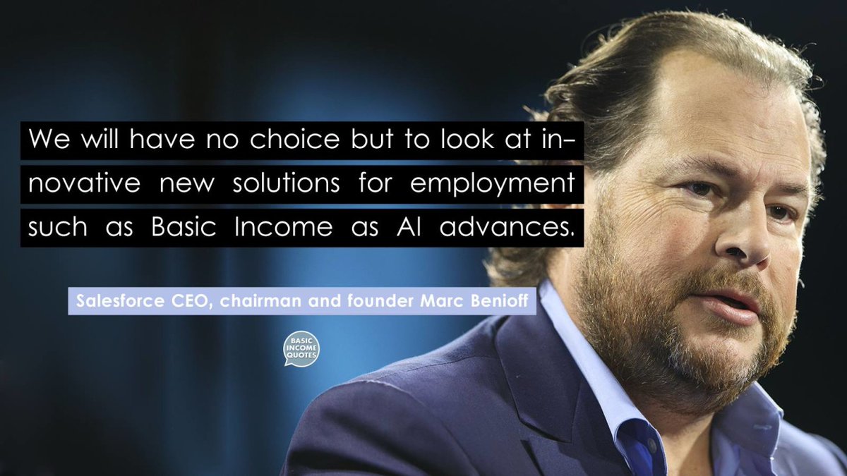 BaseIncomeQuote's tweet image. Tech CEO back call for basic income as AI job losses threaten