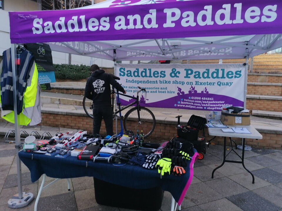 SadPadExeter's tweet photo. Tomorrow’s forecast will bring #DrBike to the @metoffice HQ in Exeter, with a high chance of free bike safety checks for staff, a scattering of bike accessory sales and patches of cycle to work advice 🌧️ ⛅️ ☔️ 💨 ☀️ 😜#cycleexeter #businessisbetterbybike #independentbikeshop https://t.co/IqI1hZswZy