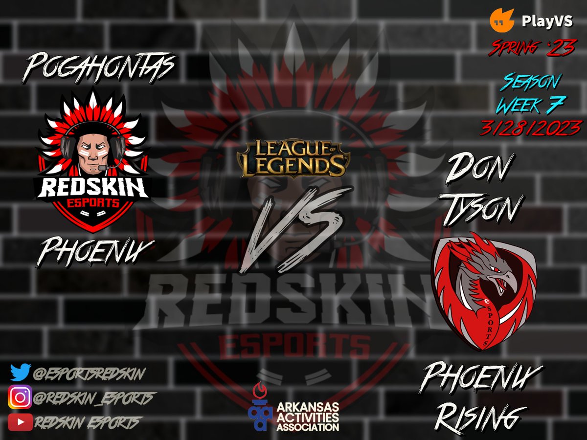 Phoenix vs Phoenix Rematch. Pocahontas vs Don Tyson. #LeagueOfLegends Week 7 <a href="/playvs/">PlayVS</a> <a href="/ArkActAssn/">Arkansas Activities Association</a> Spring '23.

#eSports #highschoolesports