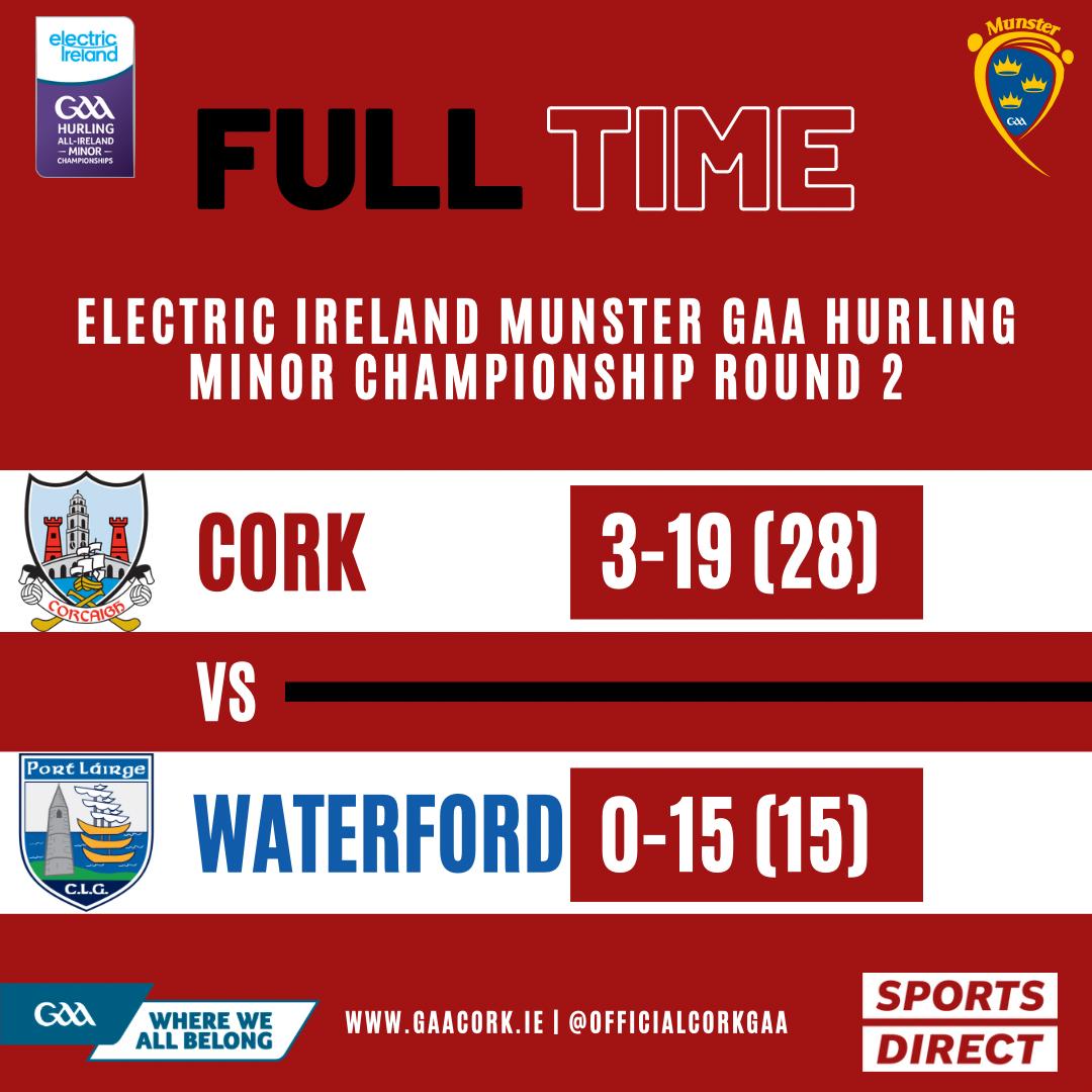 Cork GAA on Twitter "Electric Ireland Munster Minor Hurling