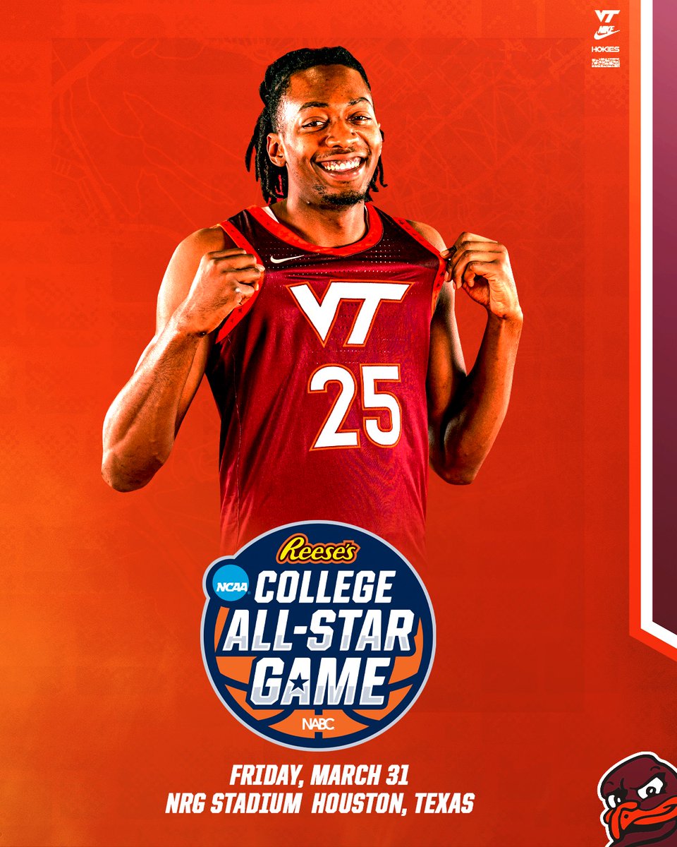 HokiesMBB's tweet photo. El Niño will be reppin' the 𝗺𝗮𝗿𝗼𝗼𝗻 𝗮𝗻𝗱 𝗼𝗿𝗮𝗻𝗴𝗲 in Houston 🫡🦃

🗓 Friday, March 31
🕟 4:30 p.m. ET
📺 CBS Sports Network

👀 https://t.co/3Nk2lxEtur https://t.co/kreOF6DVbc
