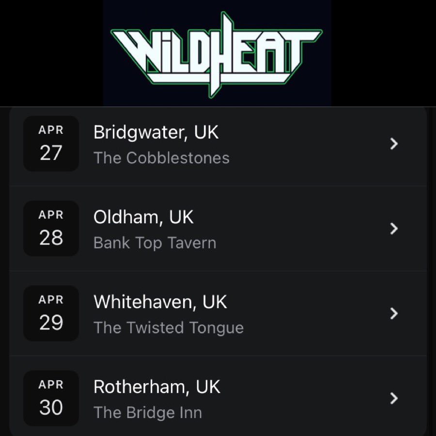 🤘🏼 WILD HEAT ON TOUR 🤘🏼 We’re hitting the mainland next month with @dpmetal and our special guests @OneLastDayBand; it’s going to be EPIC! Check out our SongKick for all the info songkick.com/artists/998172…