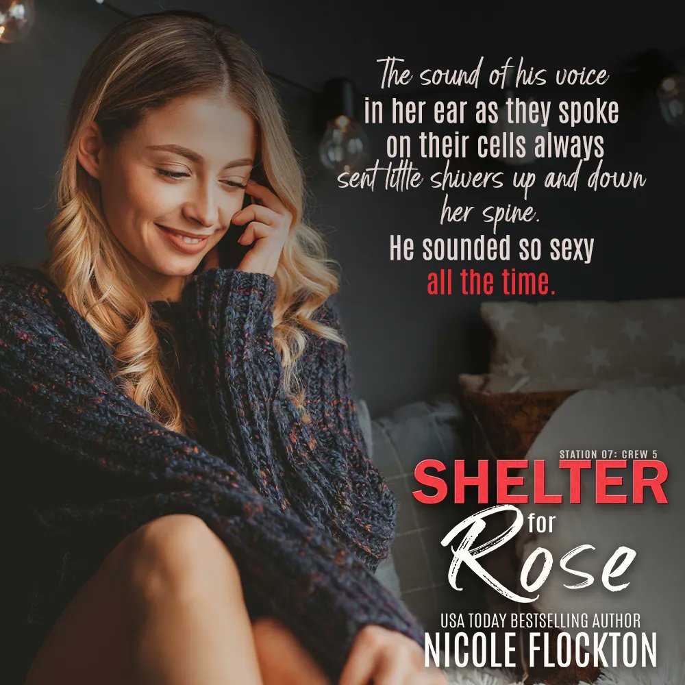 🔥🔥🔥 It's getting hot in here! 🔥🔥🔥
 
SHELTER FOR ROSE 
AMAZON 👉 buff.ly/3TMI2RX
 
#tropes #protectorhero #forcedproximity #strongheroine #independent #onebed #freakrainstorm #firstresponders #SAFD #Station7Crew5 #NicoleFlockton #Romance