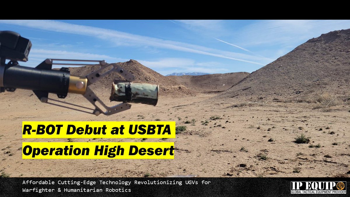 InertProducts's tweet photo. R-BOT Debut at USBTA
#OperationHighDesert #USBTA #IPEQUIP #EOD #IED #UGV https://t.co/nrbAF5zNRv