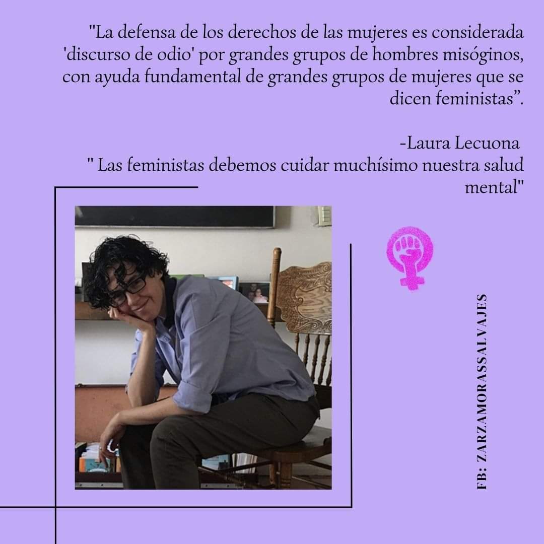 Zarzamorita94's tweet photo. Debido al constante acoso que Laura Lecuona ha recibido por alzar la voz en favor de los derechos de las mujeres, queremos mostrar nuestro apoyo a @lauralecuona1968 con los HT: #ContraLaCensura #DisentirNoEsOdio  #EstamosContigoLaura https://t.co/ZWhDgFTnsA