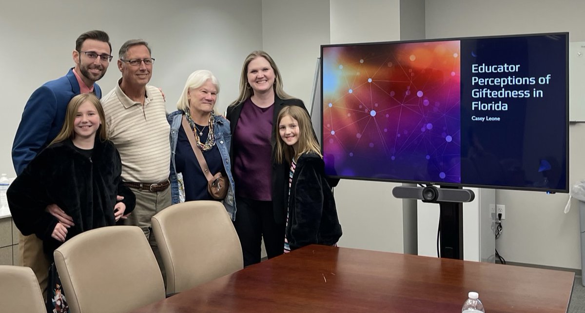 UNFCOEHS's tweet photo. Dr. Casey Leone, who is an elementary science curriculum specialist in @oneclayschools, is the first student to defend her dissertation and graduate from the recently approved COEHS doctoral program in Curriculum and Instruction.  

Congratulations Dr. Casey Leone! 👏 https://t.co/nCHasOQU2q