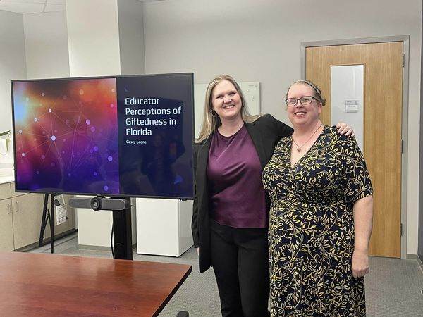 UNFCOEHS's tweet photo. Dr. Casey Leone, who is an elementary science curriculum specialist in @oneclayschools, is the first student to defend her dissertation and graduate from the recently approved COEHS doctoral program in Curriculum and Instruction.  

Congratulations Dr. Casey Leone! 👏 https://t.co/nCHasOQU2q