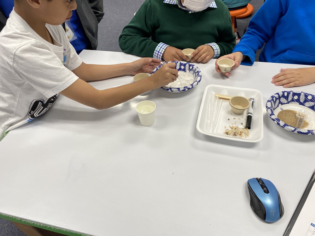 Today <a href="/RiverOaksPWCS/">River Oaks ES PWCS</a> welcomed students from <a href="/OccoquanES/">Occoquan ES</a> to the Think Big Space.  We had an amazing day of hands-on learning as geologists.  We discussed earth's resources, made sedimentary rocks and identified minerals <a href="/PWCSNews/">PWCS</a> <a href="/SPARKfoundation/">SPARK Foundation</a> <a href="/LDMcDade/">LaTanya D. McDade, Ed.D.</a> @KimWerle <a href="/ChildSci/">ChildrensSciCenter</a>