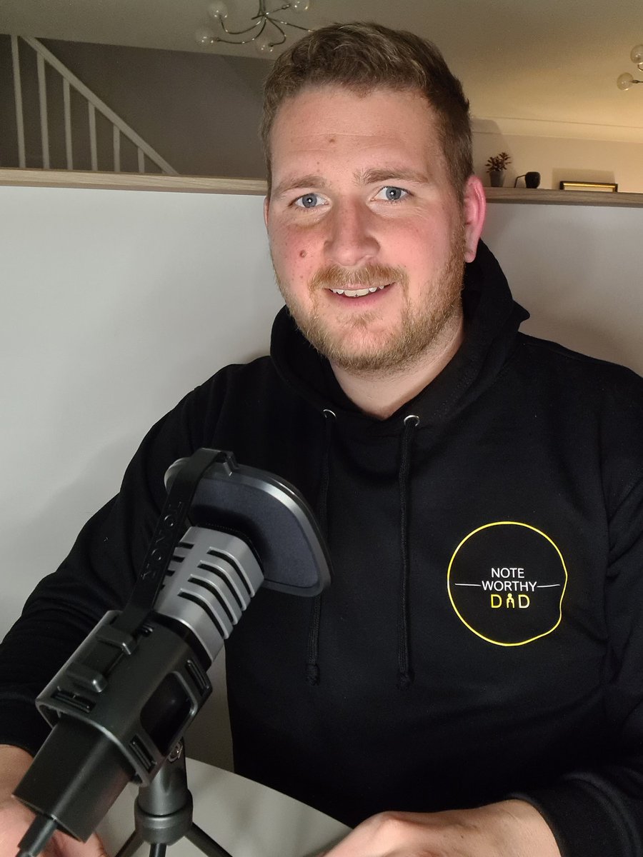 Time for me to get a bit of practice in before we go live with the first #podcast. Thanks to @PaulBishop82 and rated graphics for the first #NoteWorthyDad hoodie and branded merch.

#dadsofinstagram #dadlife #parenting #podcastersofinstagram #fyp #selfawareness #selfimprovement
