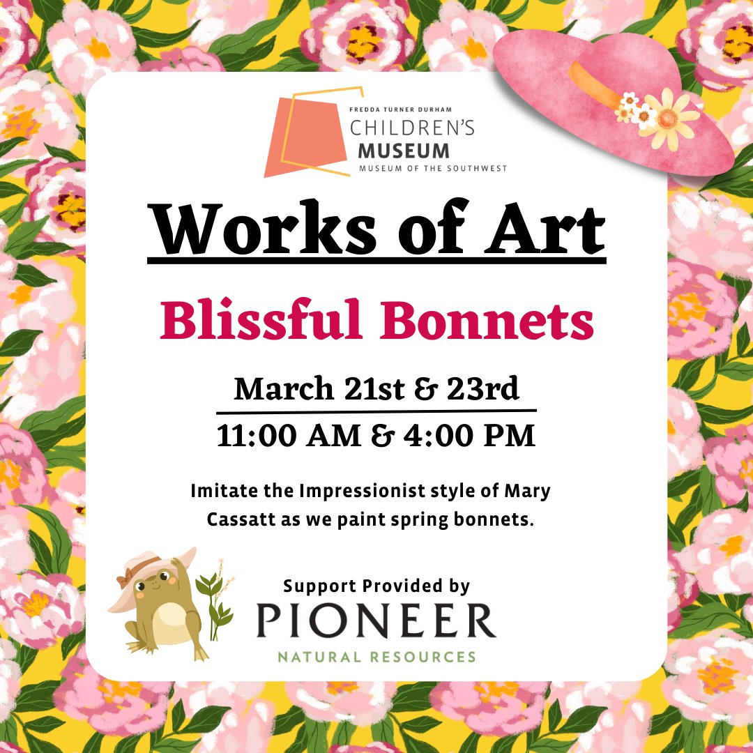 Le_arted's tweet photo. Join us this week @MuseumSW in creating colorful spring bonnets!

https://t.co/wKHejOxGNm https://t.co/nSo5PjYZSm