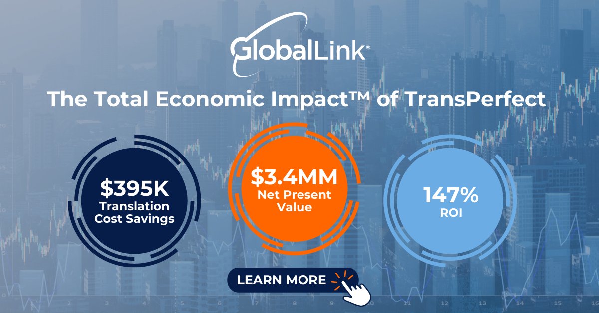 translationscom's tweet photo. How did a top US #financial institution achieve $3.4 MM in total savings while deploying #multilingualcontent?
With the power of #GlobalLink! 🌍
Read our exclusive #pressrelease & download the research report to learn more.
https://t.co/F5fcFT16rh
#ContentSolutions https://t.co/PwPWEurhC7