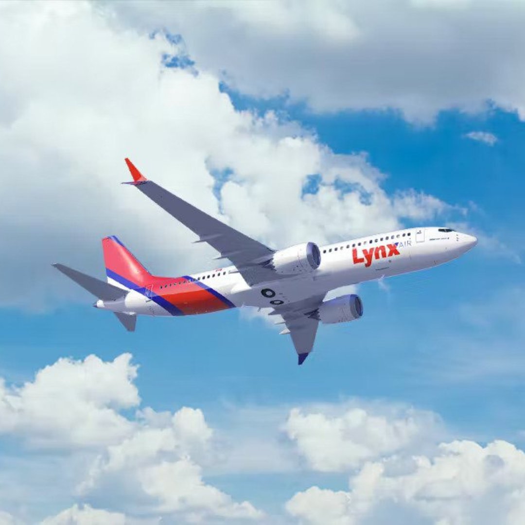yulaeroport's tweet photo. Avez-vous entendu la nouvelle? 🔊 
La compagnie aérienne à très bas prix @Lynx_Air  atterrira à YUL dès le 5 juin. 👋 https://t.co/pY4oLO1cs4