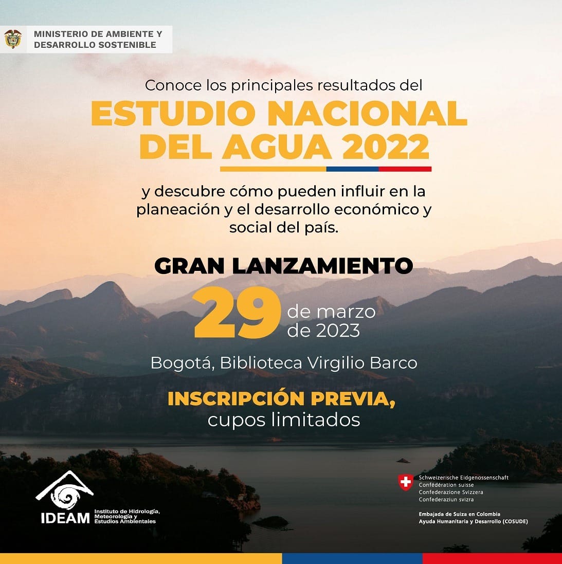 ¿Quién está usando el agua en Colombia? ¿Dónde se usa más agua en Colombia?  ¿Deberíamos preocuparnos por el uso del agua en nuestro país? Mañana lanzamiento del nuevo Estudio Nacional del Agua de Colombia 2022.