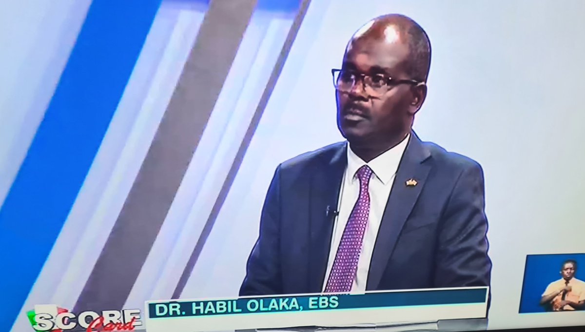 Dr. <a href="/HabilOlaka/">Habil Olaka, EBS</a> : Banks are well placed to support the economy. When banks are well capitalised they are able to withstand shocks. Although we have headwinds ahead but we are in a good position to support the economy. #TheScoreCard 
<a href="/KBCChannel1/">KBC Channel 1 News</a>