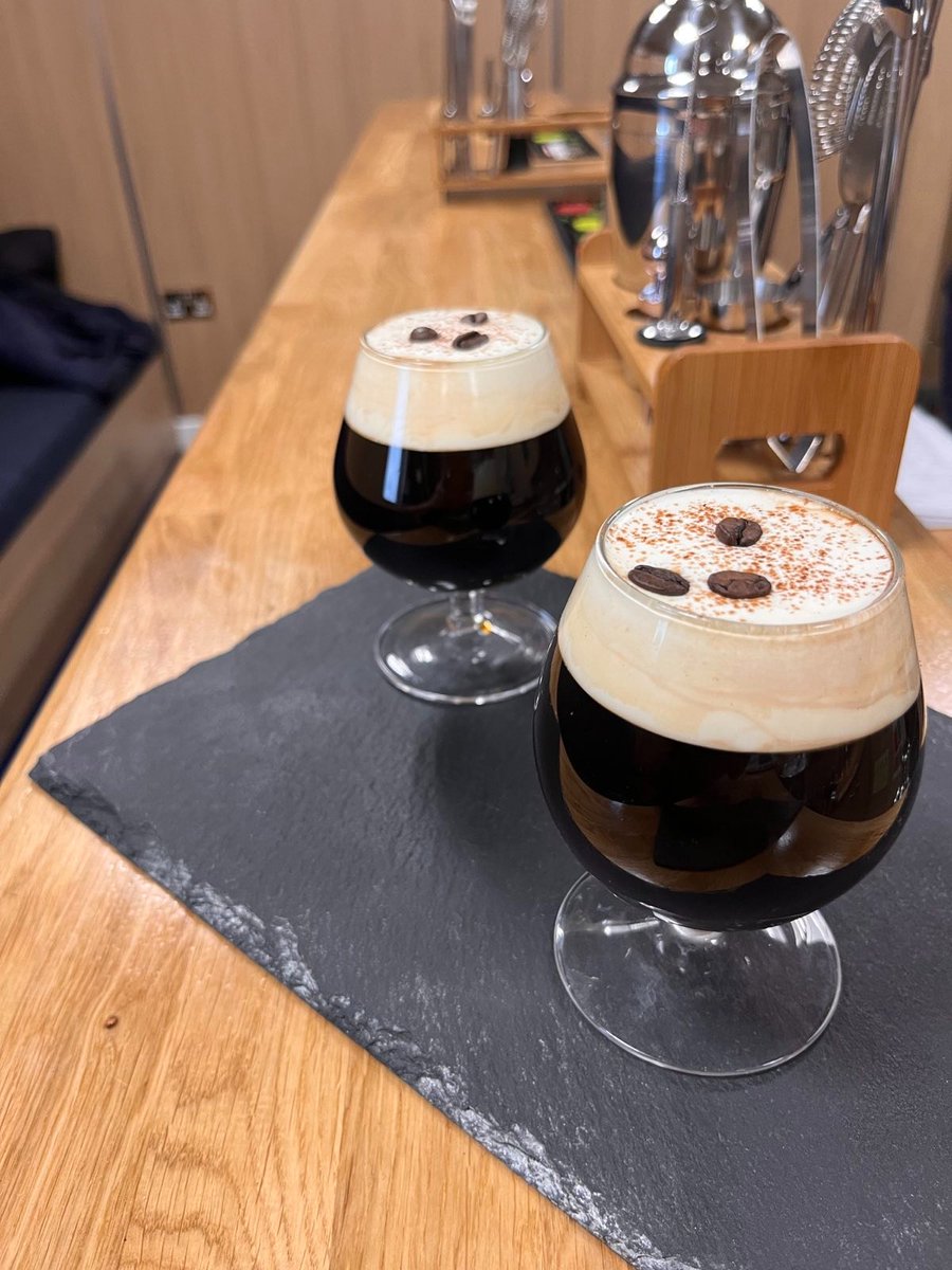 Defence Engagement is all about showcasing our capability and 'wow' factor. We teach our <a href="/RNLogsjobs/">Royal Navy Logistics</a> Catering Service sailors the art of cocktail making, mixed with barista skills to make the perfect after dinner drinks. 🍸🍹

<a href="/DSLAWorthy_Down/">DSLA</a>