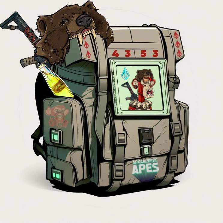 CosmoPond3r's tweet image. ⚠️Apocalyptic bag packed⚠️
#AAPES #ApocalypticApes #RubyGang