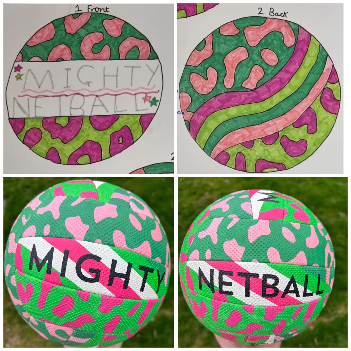 MightyNetball's tweet image. Last year, we launched a #competition to design a size 4 netball that could be rolled out and used across all Mighty Netball venues. 
We had some incredible designs and were blown away by the multi-talented netballers artistic skills 🎨
See the winning artist below 🤩 #netball