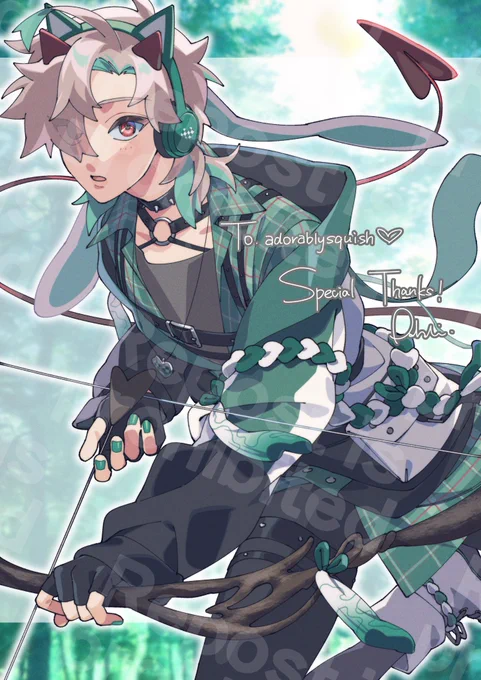 【コミッション】Skeb納品しました参考画像を見た時からずっと描くのを楽しみにしていました!衣装オシャレすぎ…ご依頼ありがとうございました! #Skeb #Commission より 