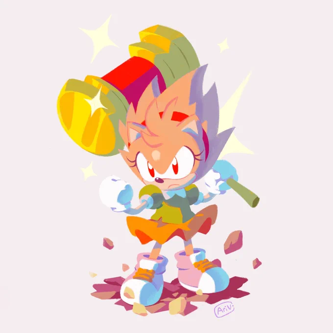 Playable Amy got me excited hehe #amyrose #SonicTheHedegehog 