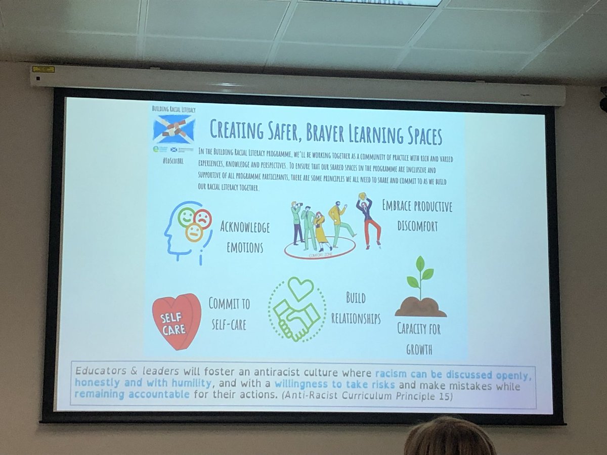 Jane_Arthur_'s tweet photo. Thanks @MlinaValdelivr1 for a brilliant #professionallearning session @UofGEducation @AliJMitchHT #EPA22 lots to learn & reflect on. ‘How can we practise Anti-Racism in the #curriculum ?’ #leadership Look forward to Anti-Racist Curriculum Principles launch next month @EdISGlasgow https://t.co/q94FX8cqb8