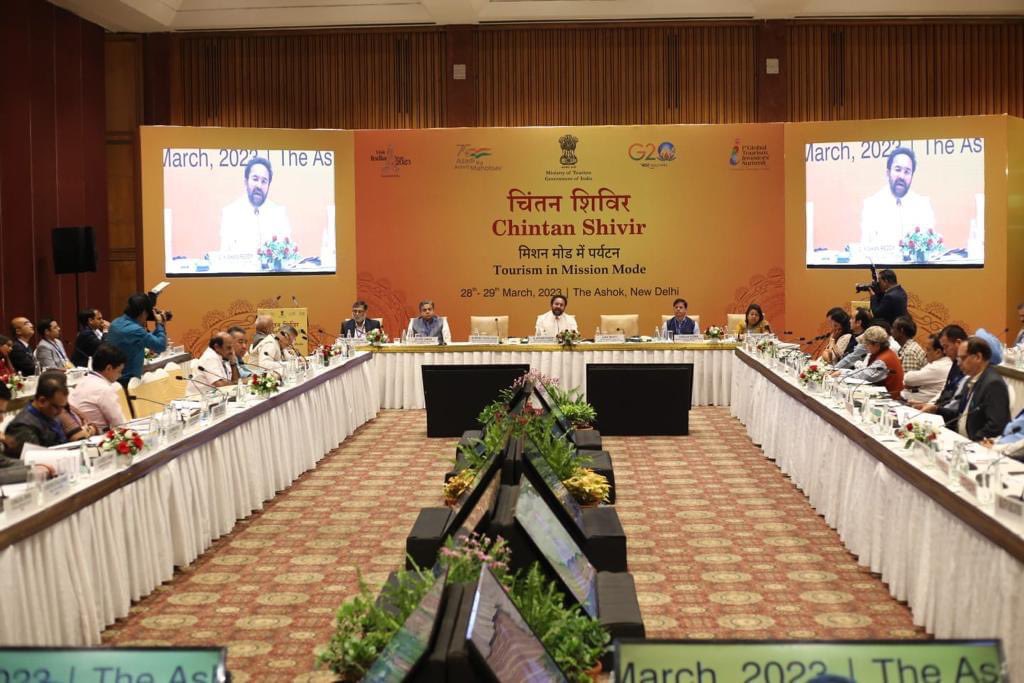 ArunachalTsm's tweet image. A two day #ChintanShivir is being organized by Ministry of Tourism on 28th - 29th March to brainstorm on the most critical topics in #tourism sector and forge a roadmap for development of tourism in #Missionmode