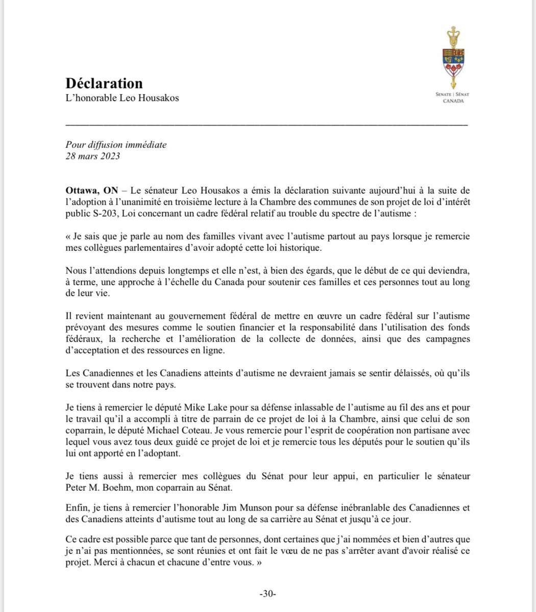 Senator Leo Housakos tweet media