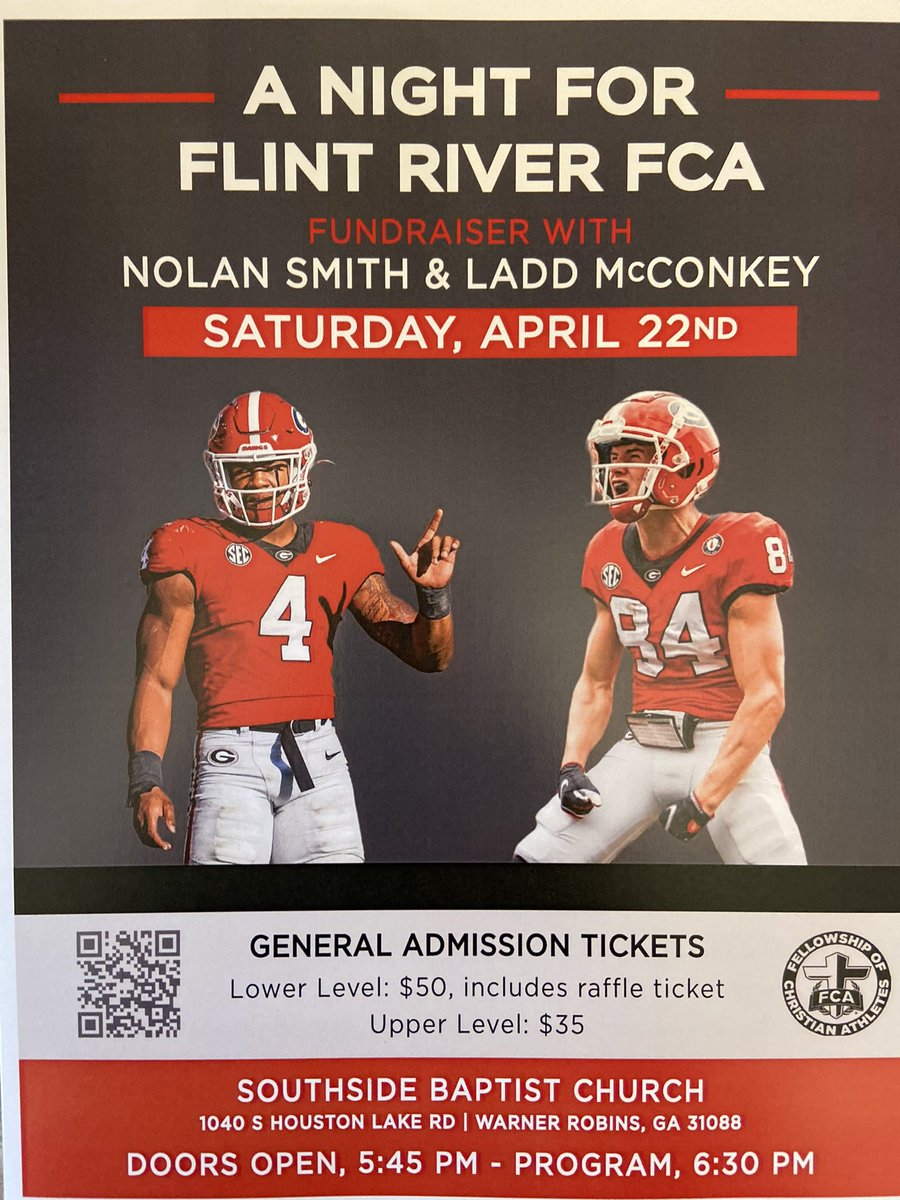 Marvin L James II (@sportsguymarv) on Twitter photo Coming to Southside Baptist Church in April! <a href="/FCAFlintRiver/">Flint River FCA</a> hosting two #DGD <a href="/laddmcconkey02/">Ladd McConkey</a> <a href="/SmithNoland2/">Nolan Smith II</a> Coming to Southside Baptist Church in April! <a href="/FCAFlintRiver/">Flint River FCA</a> hosting two #DGD <a href="/laddmcconkey02/">Ladd McConkey</a> <a href="/SmithNoland2/">Nolan Smith II</a>