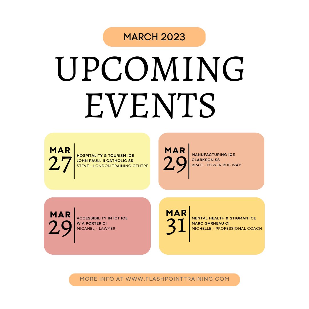 Join us for an exciting week of events featuring industry experts sharing their knowledge and insights. What an incredible opportunity to learn from the best in their fields!