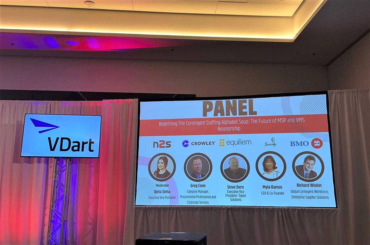 VDartInc's tweet image. With contingent staffing redefining the staffing norms, we had some great insights to pick from The Future of MSP and VMS Relationship panel discussions at #ProcureCon2023.

#ProcureConCS #VDart #ContingentStaffing