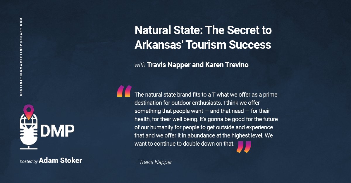 Adam takes the podcast on the road at the Arkansas Tourism Conference, with two guests, Travis Napper, the Director of Tourism at Arkansas Tourism, and Karen Trevino, the President &amp; CEO at North Little Rock Convention &amp; Visitors Bureau. 

Listen here: bit.ly/3TObiId