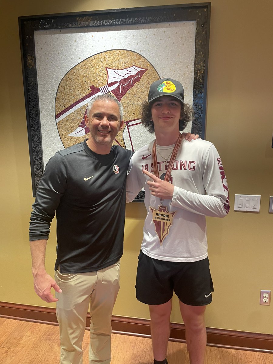 BrodieMcWhorter's tweet image. #AG2G After a great talk with @Coach_Norvell I am blessed to receive an offer from Florida State University !! #GoNoles 🍢🍢 @Coach_TokarzQB @Coach_Eleyssami @AustinTTucker @RyanBartow @MaddyMcCormack @Jeremey_FSU @Warchant @Noles247 @CNee247 @ZBlostein247