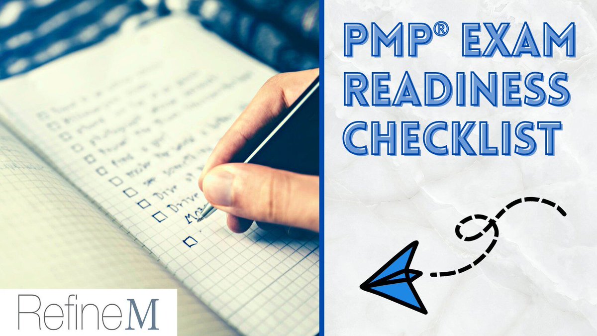 N2506's tweet image. Preparing for your PMP Exam? 
Are you ready to take the exam? 
How prepared are you to take the exam? 
Learn more about how to assess your readiness to take the 2023 PMP Exam. 
Download the exam prep readiness checklist here: bit.ly/3yOUAP9

#PMP #RefineM #ProjectManagem