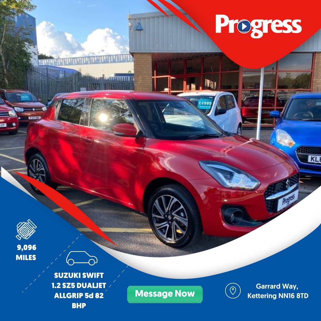 🚀 HOT DEAL ALERT! 🔥

2021 Suzuki Swift 1.2 SZ5 Dualjet Allgrip - 9,096 miles - £16,995 with low deposit! 💰

Eco-friendly hybrid vehicle. 🌿

Get in touch today! 🚗💨 *T&C's APPLY #SuzukiSwift #HybridVehicle #LowDeposit #CarDealership