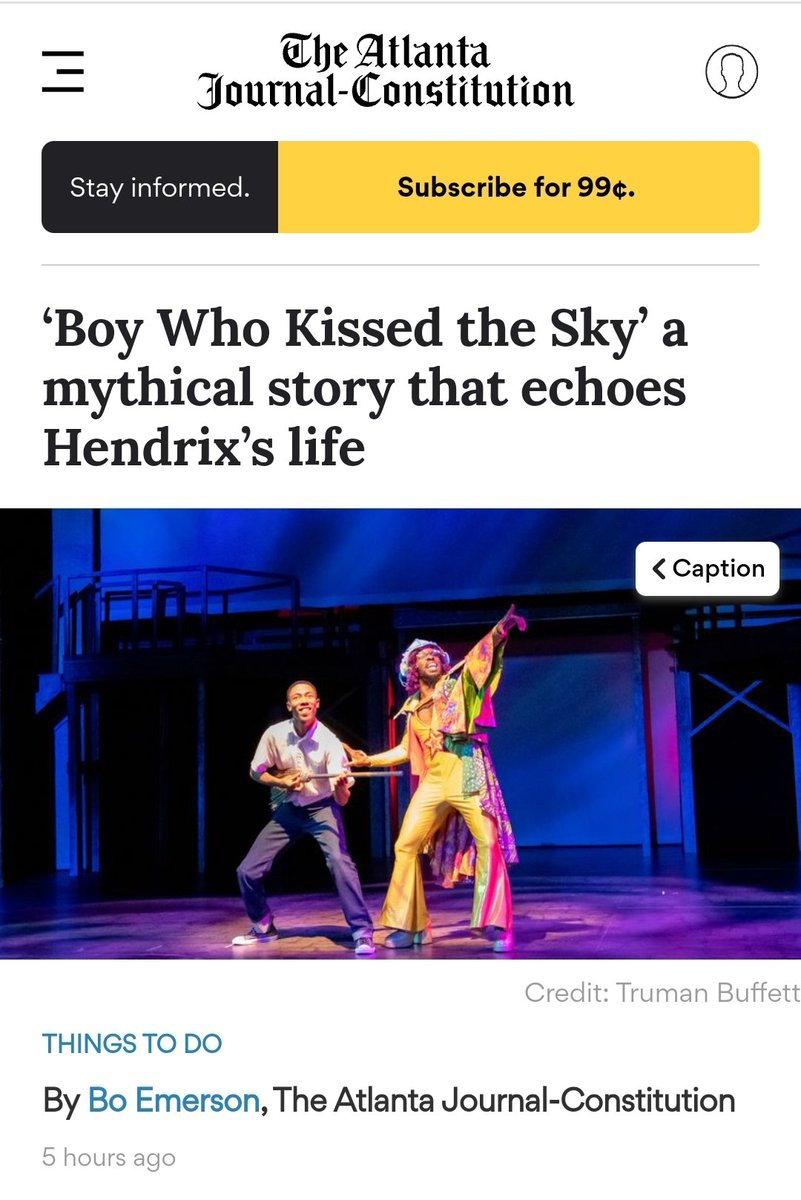 Thank you @ajc & @boemerson for highlighting the teamwork of myself and @TheEugeneIV with @idrisgoodwin that went into the music we wrote for #TheBoyWhoKissedTheSky opening April 1st at @alliancetheatre in our hometown of ATLANTA. ajc.com/things-to-do/b…