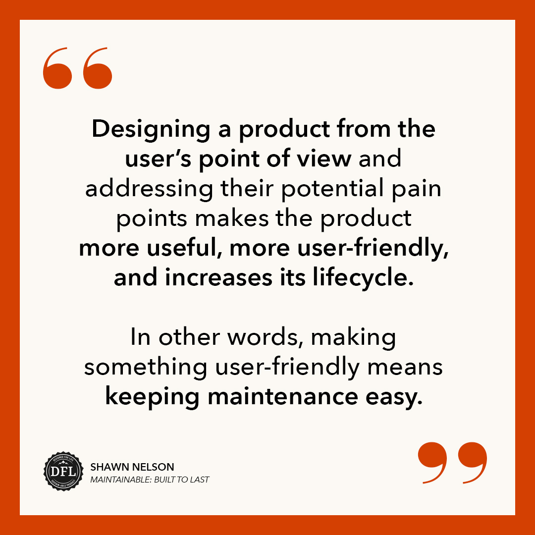 TheDFLGroup's tweet image. Products designed with maintainability in mind are thoughtfully engineered from the outset with standardized parts and replaceable components that make restoring, repairing, or even upgrading, easy and desirable. 👏

#DesignedForLife #maintainable